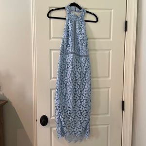 Bardot Blue Lace Cocktail Dress (New)
